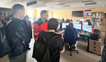 LEKTOŘI Z ESTONSKA NAVŠTÍVILI ZDRAVOTNICKÉ OPERAČNÍ STŘEDISKO A LETECKOU ZÁCHRANNOU SLUŽBU